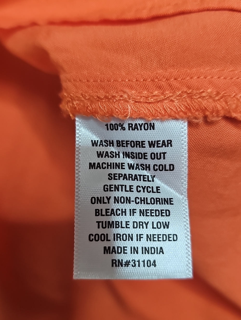 Wonderly Bright Orange V-Neck Long Sleeve Tunic - Picture 7 of 7